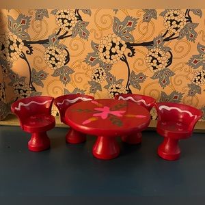 Miniature Kitchen Table Set/ Food Products